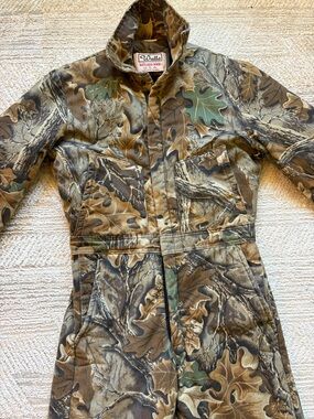 Walls Blizzard Pruf Camo Coveralls USA Mens S/M Insulated 28 inseam
